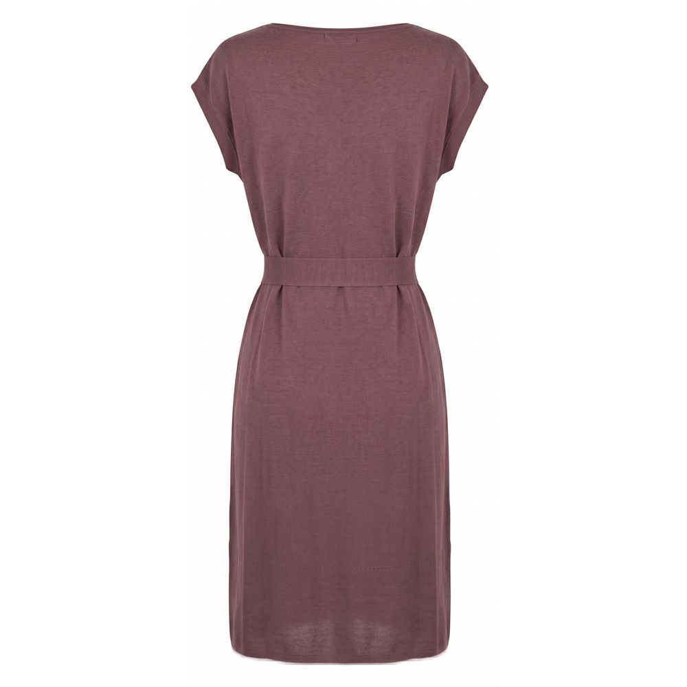 Purple Silk Women Dress