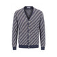Blue Linen Men Cardigan