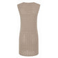 Beige Cotton Women Dress