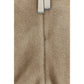 Beige Polyester Full-Length Jacket