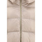 Beige Goose Down Full-Length Jacket