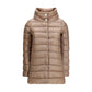 Beige Polyester Full-Length Jacket