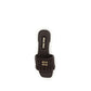 Brown Calf Leather Bos Taurus Flat Sandals