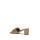 Beige Lamb Ovis Aries Aries Platform Sandals