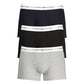 Gray Cotton Men's Boxer