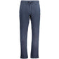 Blue Cotton Men's Trousers