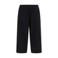Black Cotton Casual Pants
