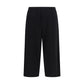 Black Cotton Casual Pants