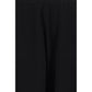 Black Cotton Casual Pants