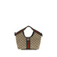 Beige Fabric Shoulder Bag