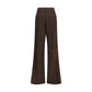 Brown Calf Leather Bos Taurus Casual Pants