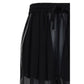 Black Silk Casual Pants
