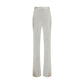 Beige Viscose Dress Pants