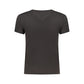 Black Cotton Womens T-Shirt