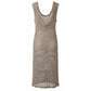 Beige Cotton Women Dress
