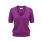 Purple Silk Blend Women Sweater