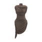 Brown Copper Cocktail Dress