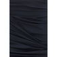 Black Polyamide Mini Skirt