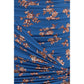 Blue Polyamide Mini Skirt