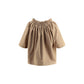 Beige Cotton Shortsleeve Shirt