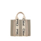 Brown Linen Handbag