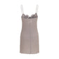 Beige Lyocell Casual Dress