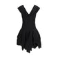 Black Cotton Cocktail Dress