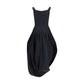 Black Polyester Casual Dress