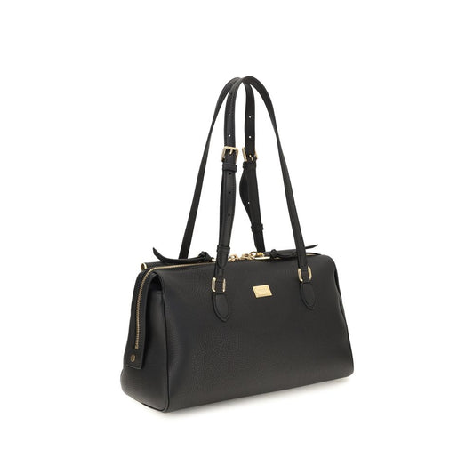 Black Calf Leather Bos Taurus Shoulder Bag