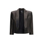 Black Lamb Ovis Aries Aries Leather Jacket