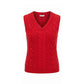 Red Cotton Women Sweater