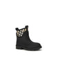 Black Rubber Ankle Boots