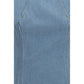Blue Cotton Casual Dress