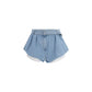 Blue Cotton Bermuda Shorts