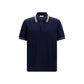 Blue Cotton Polo Shirt