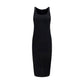 Black Viscose Casual Dress