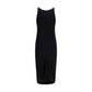Black Viscose Casual Dress