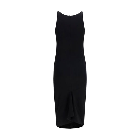 Black Viscose Casual Dress