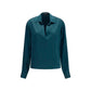 Blue Silk Shirt