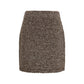 Brown Polyamide Mini Skirt