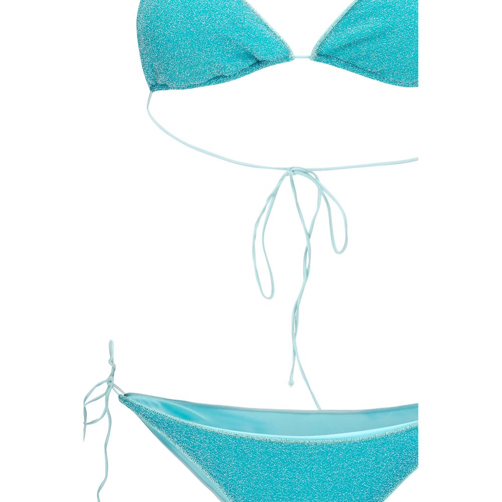Blue Elastane Bikini