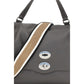 Gray Calf Leather Bos Taurus Handbag