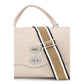 Beige Calf Leather Bos Taurus Handbag