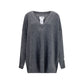Gray Marabou Sweatshirt
