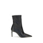 Black Calf Leather Bos Taurus Ankle Boots