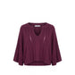 Purple Cotton Women Sweater