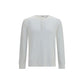 White Cotton Long Sleeve T-Shirt