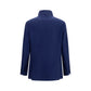 Blue Cashmere Full-Length Jacket