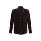 Brown Cotton Blazer