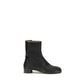 Black Calf Leather Bos Taurus Ankle Boots